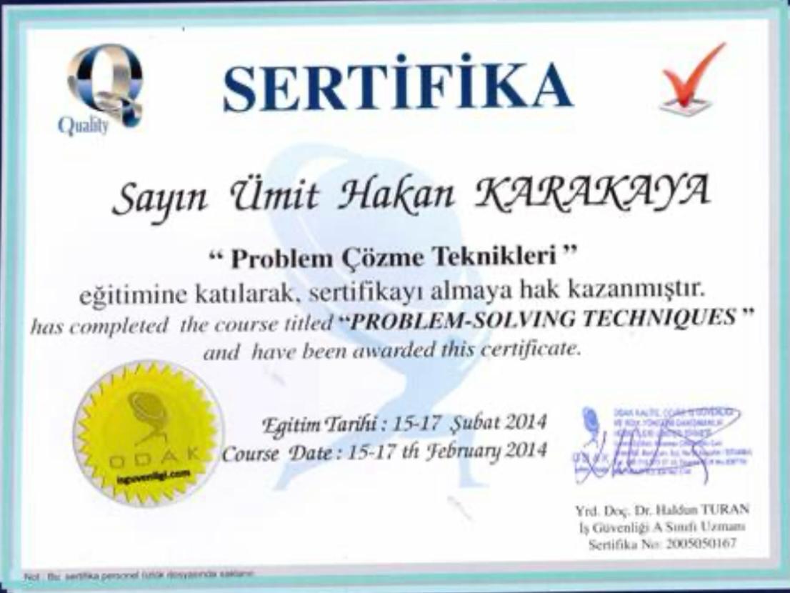 Ankra Dedektif SERTİFİKALARIMIZ